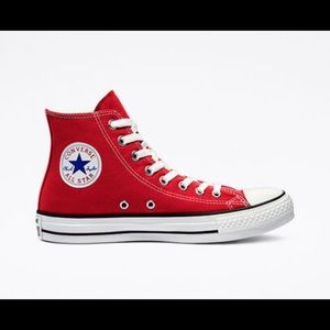 Red Chuck Taylor High Top Converse Unisex classics